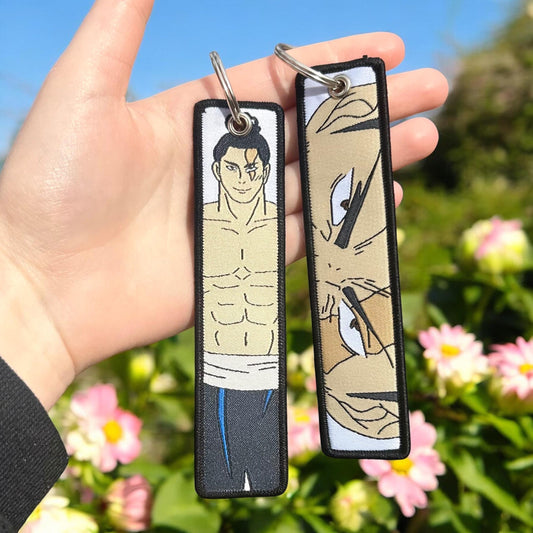 Muscular Sorcerer Embroidered Keychain