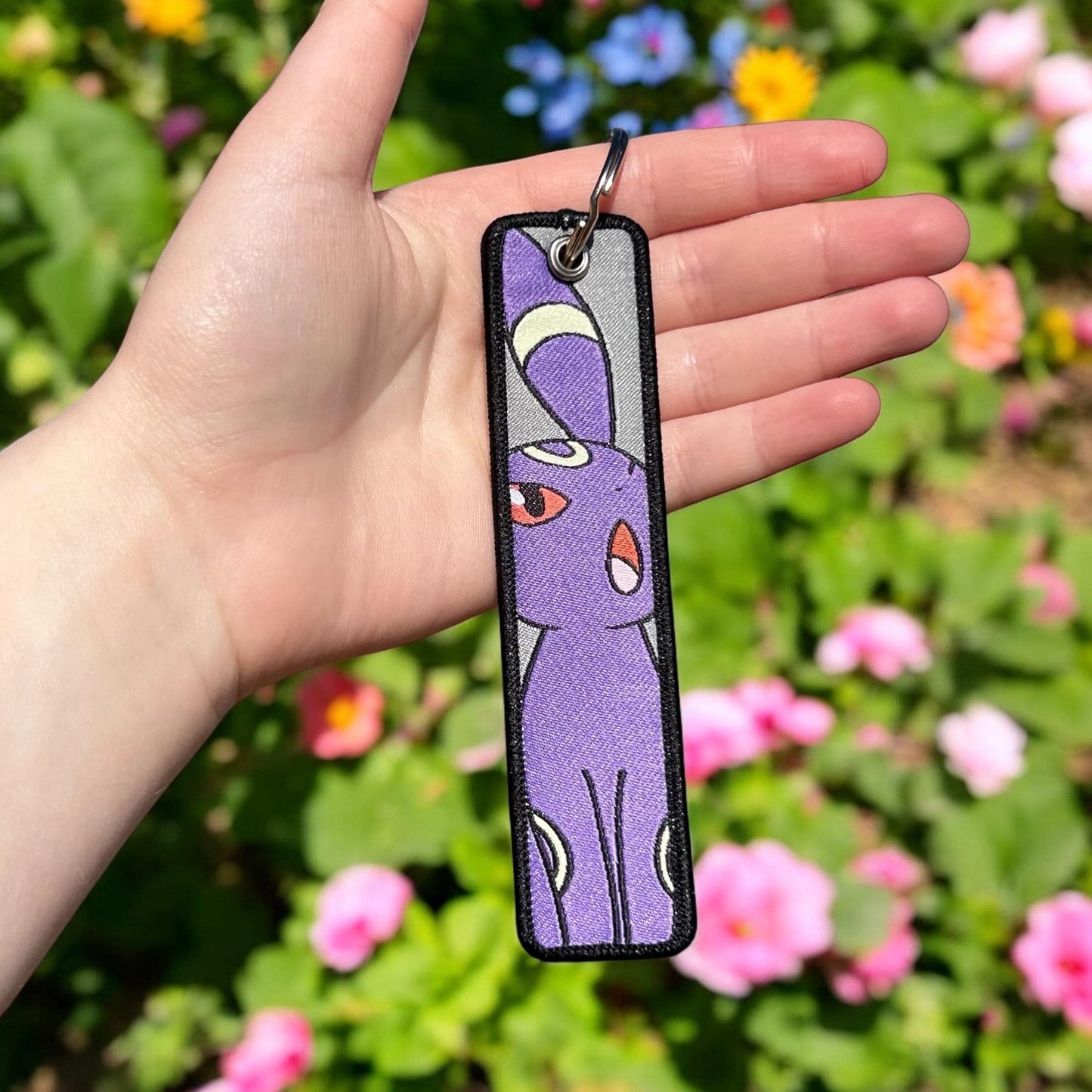 Moonlight Creature Embroidered Keychain