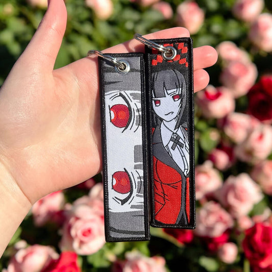 High-Stakes Queen Embroidered Keychain