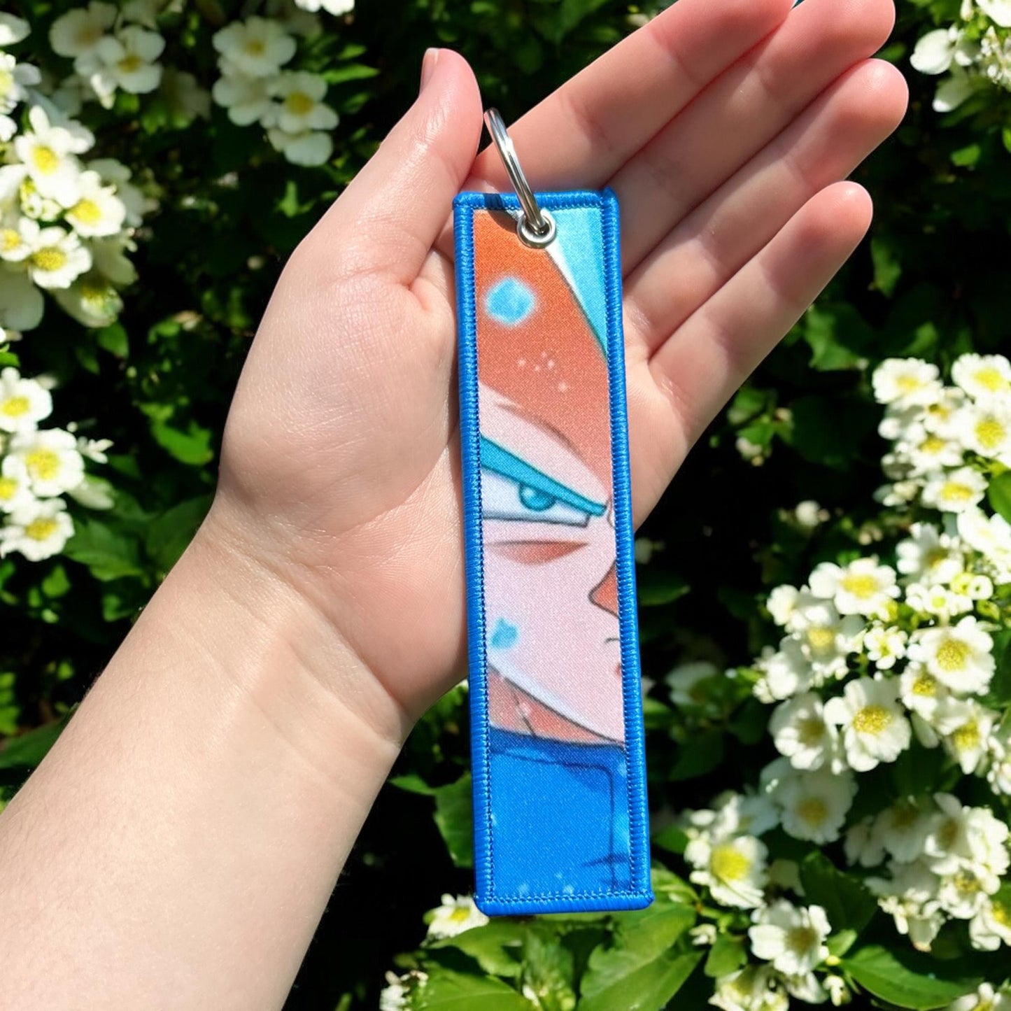 Blue Aura Hero Keychain