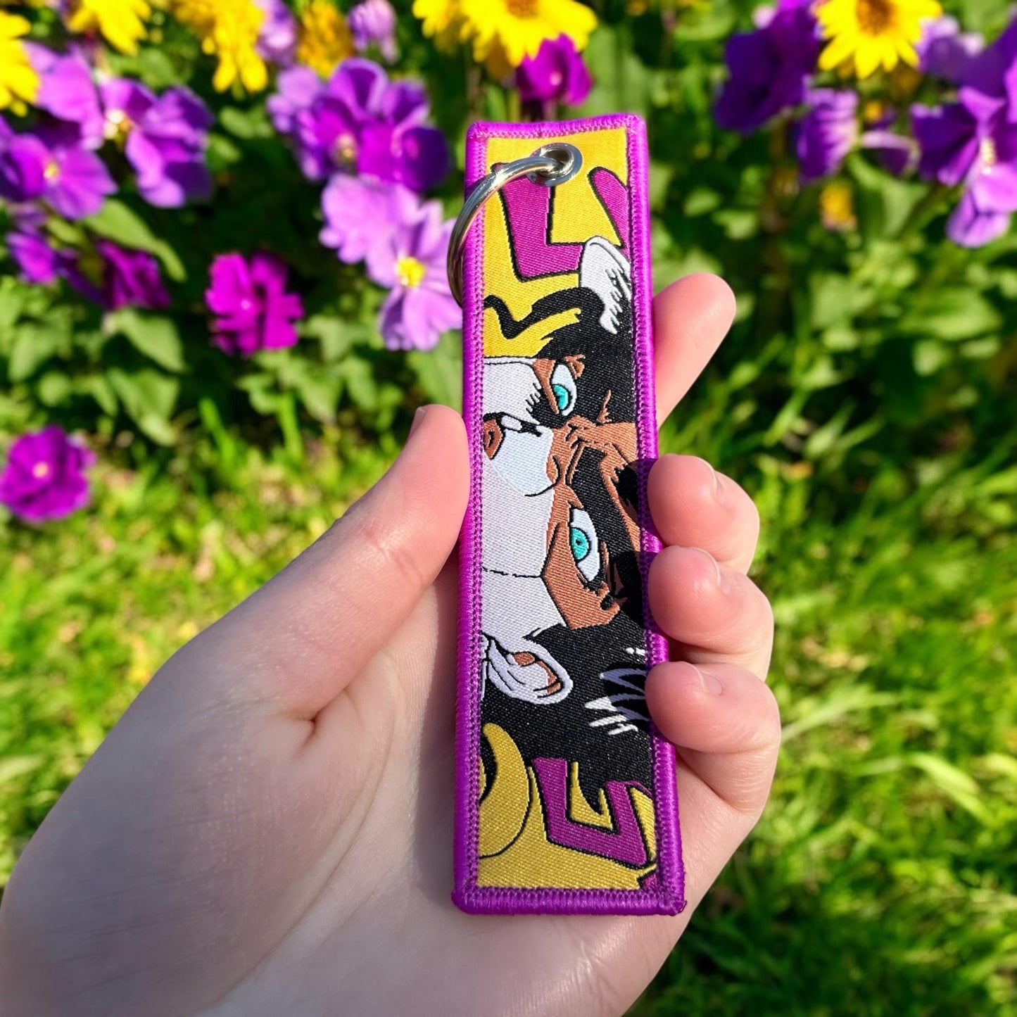 Stand User Embroidered Keychain