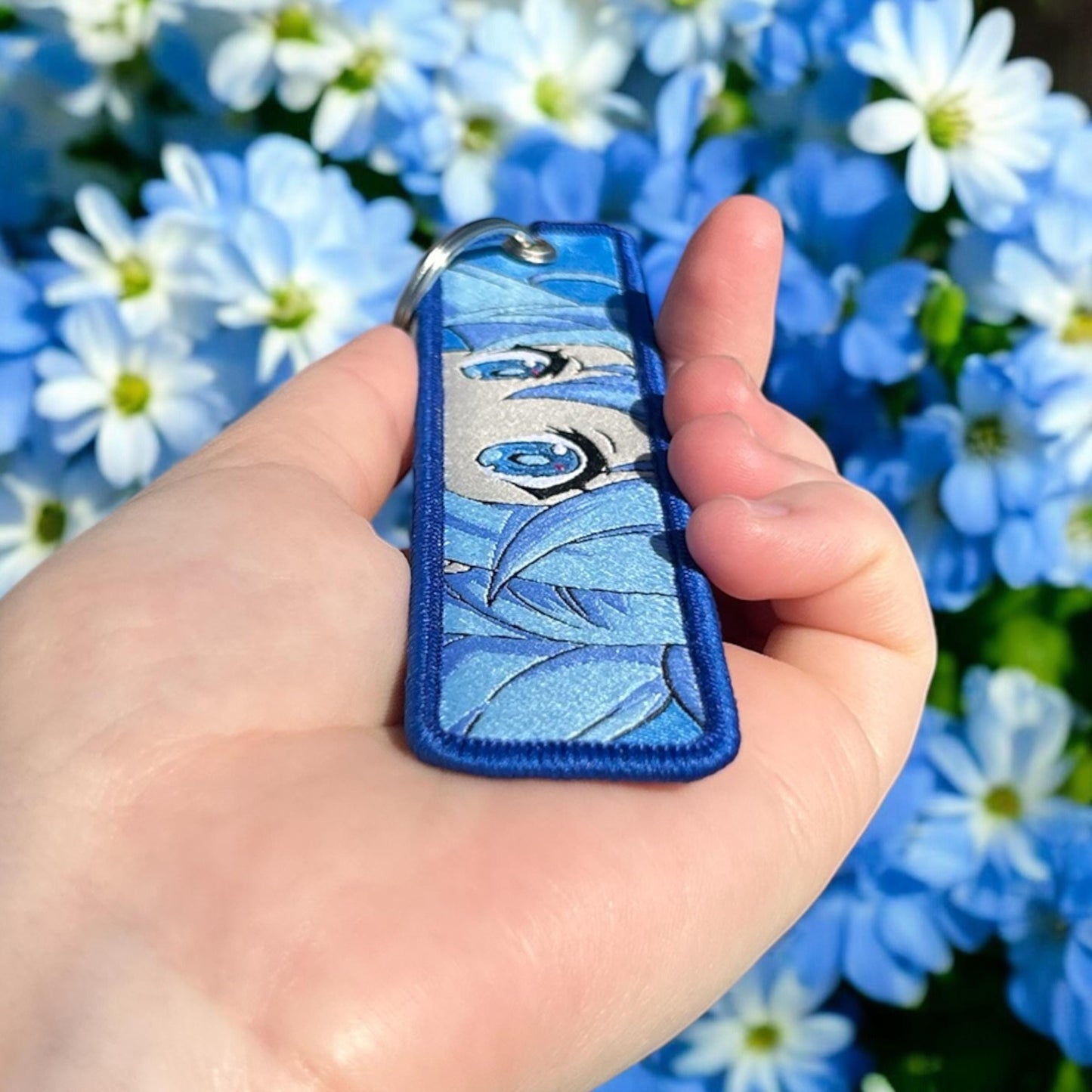 Water Goddess Embroidered Keychain
