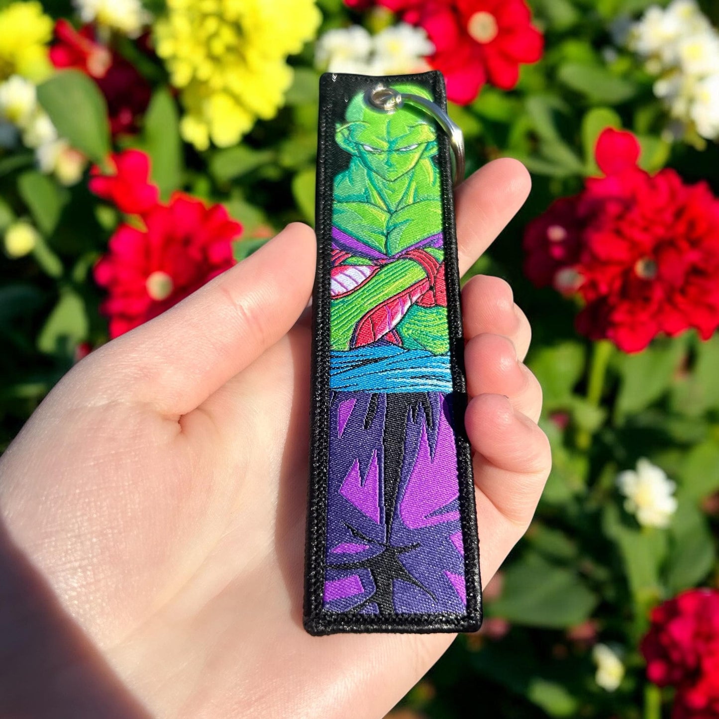 Wise Green Fighter Embroidered Keychain