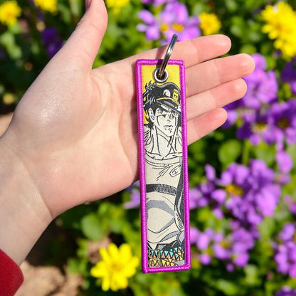 Stand User Embroidered Keychain