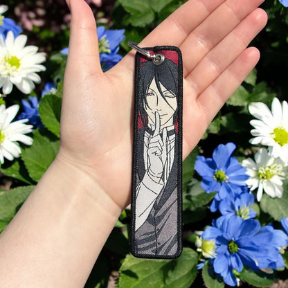 Victorian Duo Embroidered Keychain