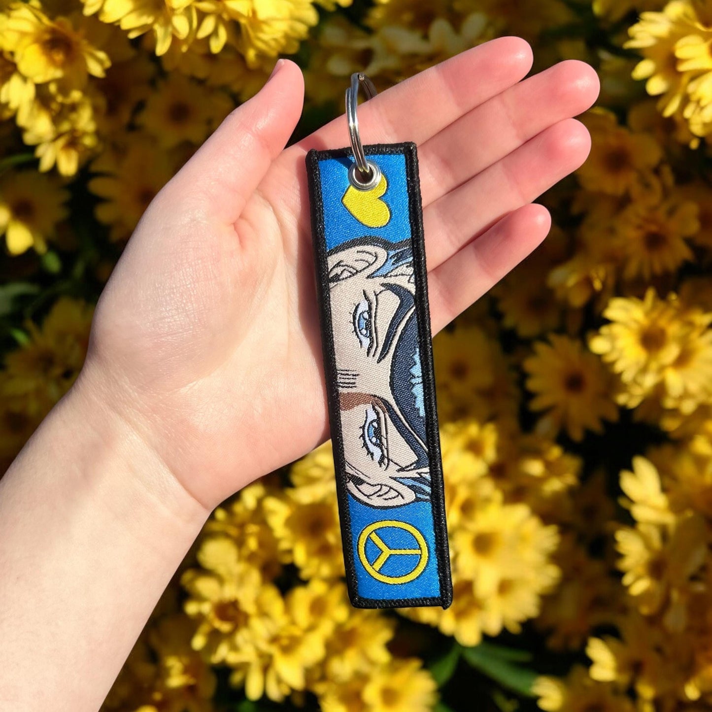 Charming Fighter Embroidered Keychain