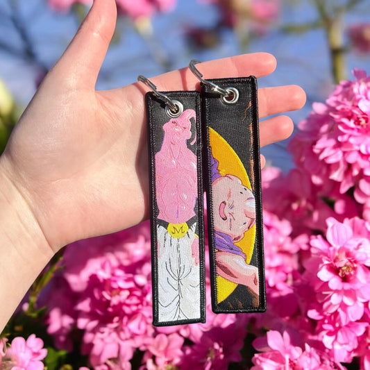 Playful Powerhouse Embroidered Keychain