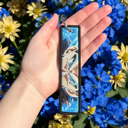 Fusion Form Warrior Embroidered Keychain