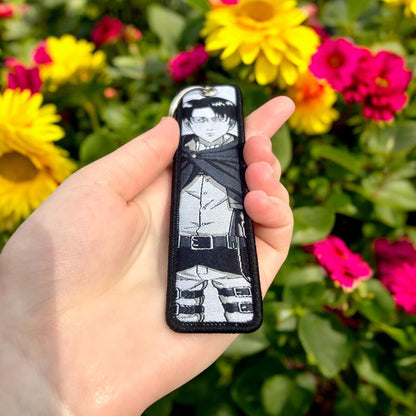 Sharp-Eyed Hero Embroidered Keychain