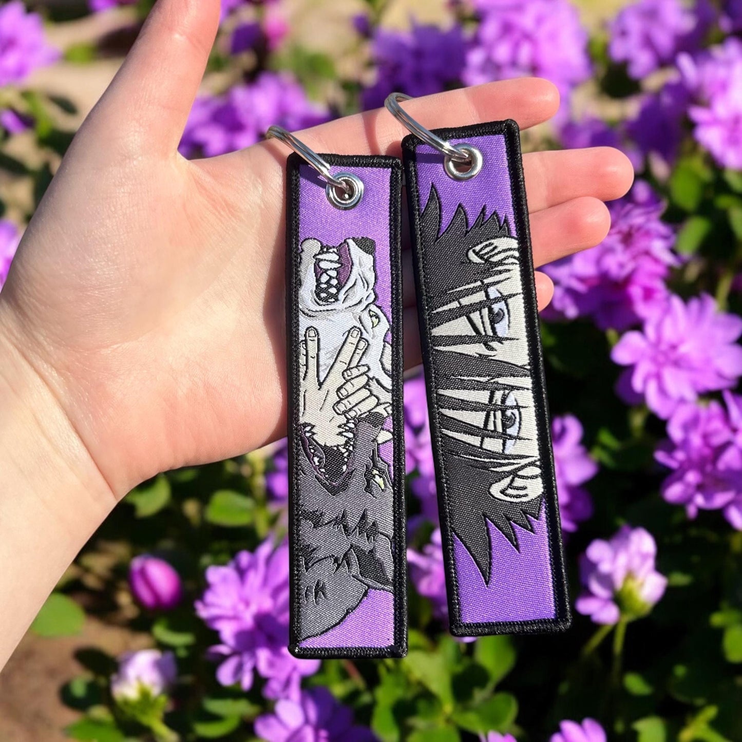 Cursed Energy Trio Embroidered Keychain Bundle
