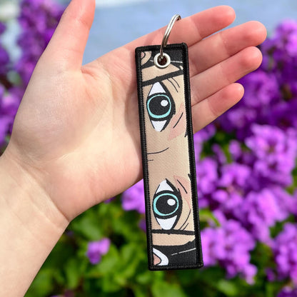 Elegant Archaeologist Embroidered Keychain