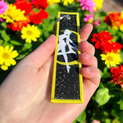 Lunar Heroine Embroidered Keychain