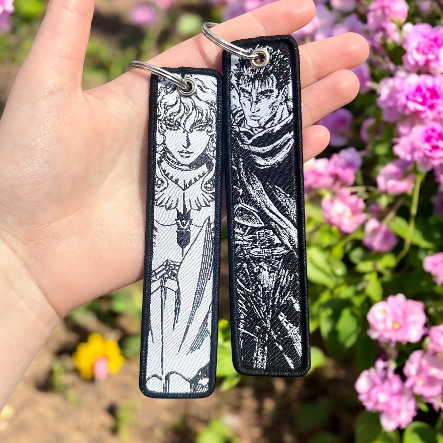 Eclipse Duo Embroidered Keychain