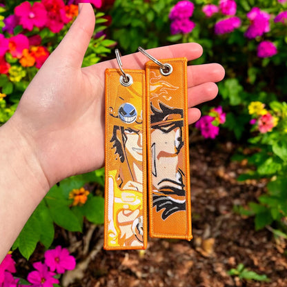 Burning Spirit Embroidered Keychain