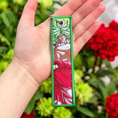 Raging Fighter Embroidered Keychain