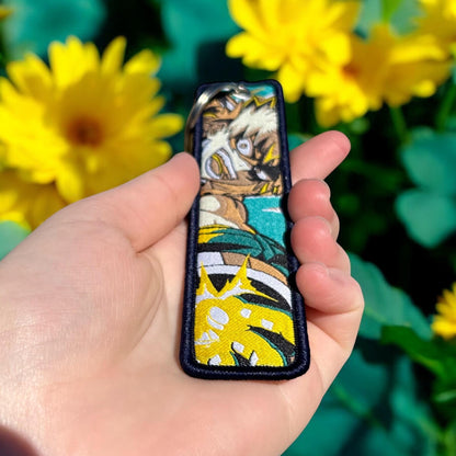 Explosive Hero Embroidered Keychain