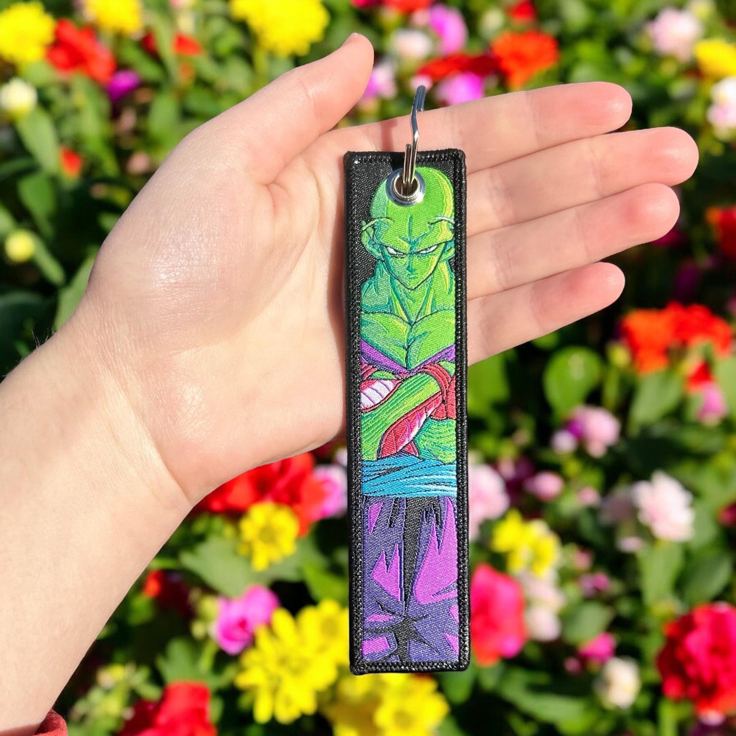 Wise Green Fighter Embroidered Keychain