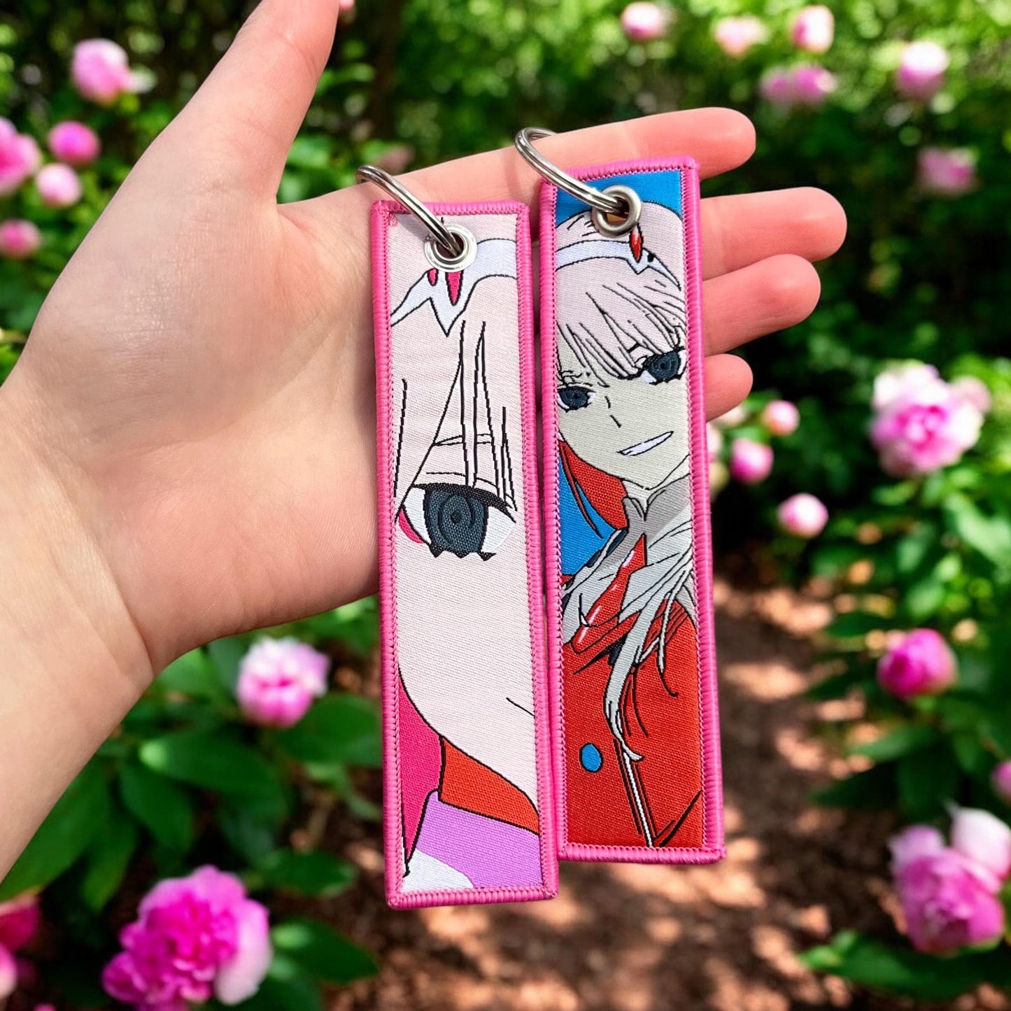 Playful Pilot Embroidered Keychain