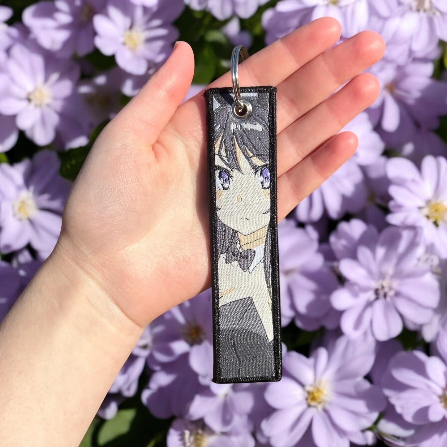 Bunny Suit Icon Embroidered Keychain