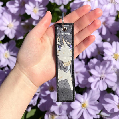 Bunny Suit Icon Embroidered Keychain