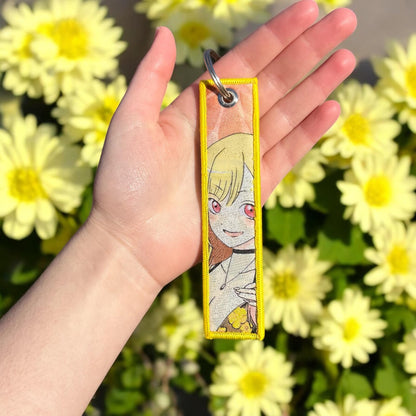 Kawaii Cosplay Girl Embroidered Keychain