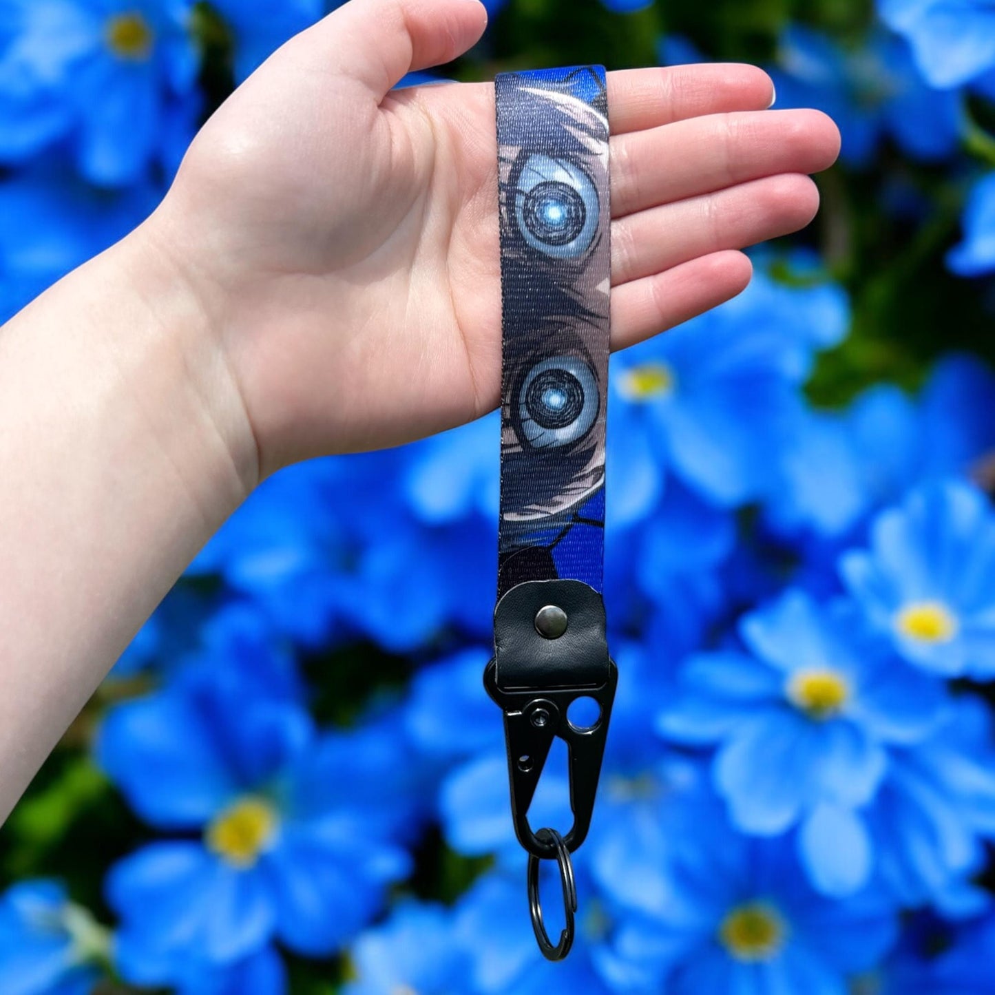 Blue Striker Keychain Strap