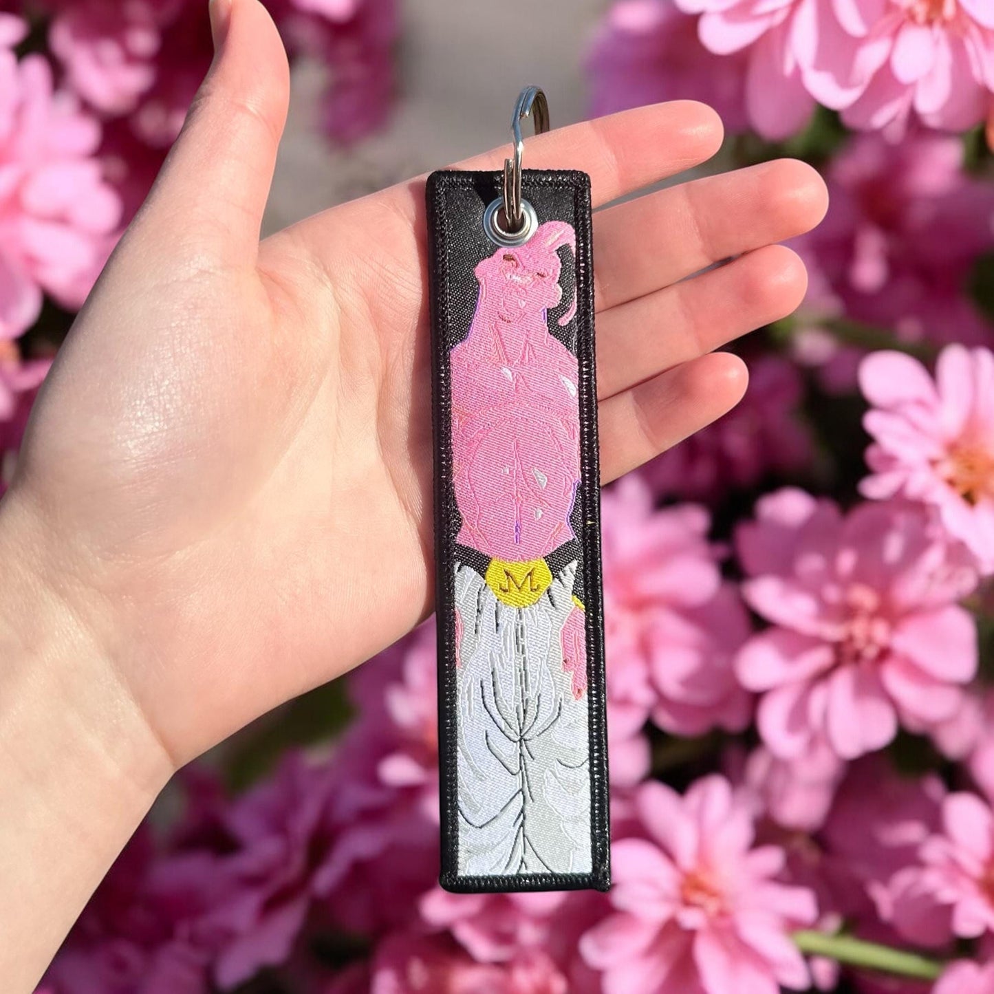 Playful Powerhouse Embroidered Keychain