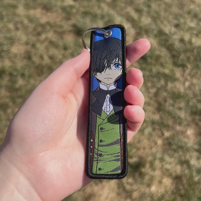 Victorian Duo Embroidered Keychain