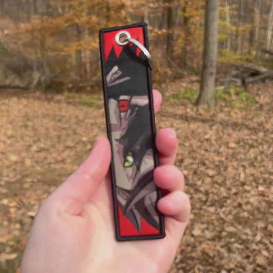 Black Blade Hero Embroidered Keychain