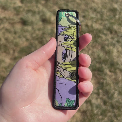 Flirty Prince Embroidered Keychain