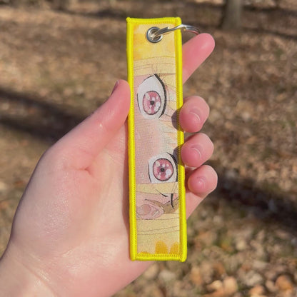 Kawaii Cosplay Girl Embroidered Keychain