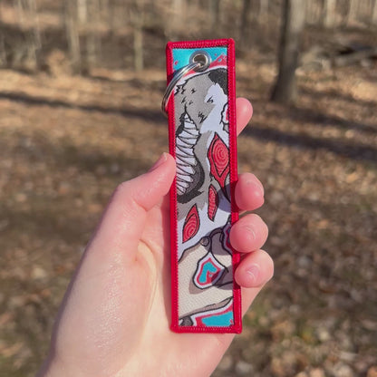 Bound By Devils Embroidered Keychain