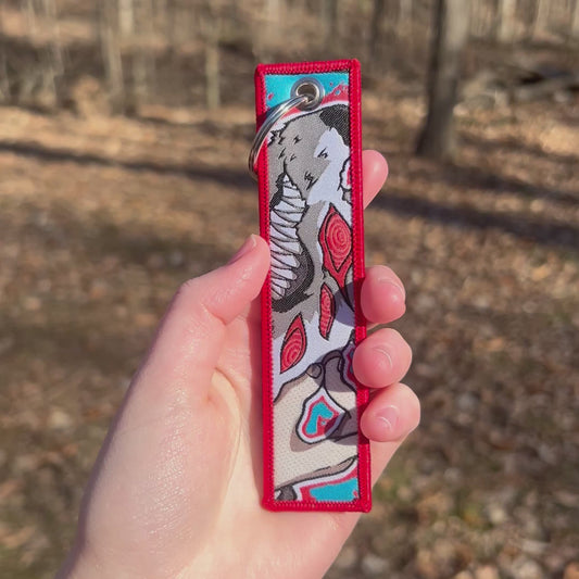 Bound By Devils Embroidered Keychain