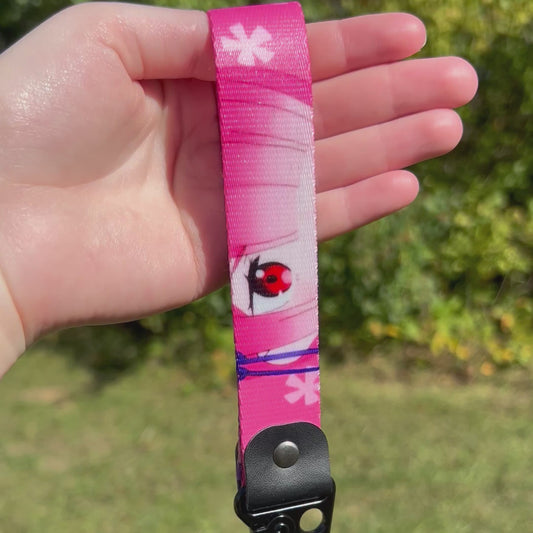 Pink-Haired Maid Keychain Strap