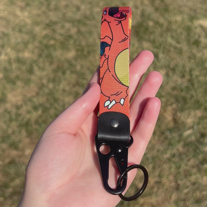 Fire Dragon Keychain Strap