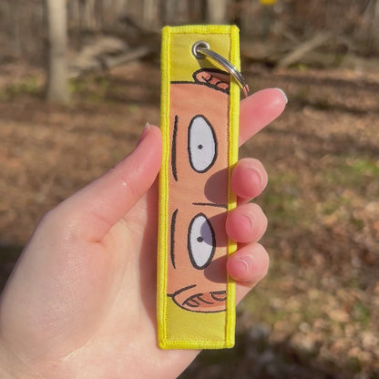 One Hit Hero Embroidered Keychain