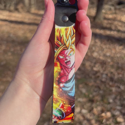 Yellow Hair Fighters Keychain Strap