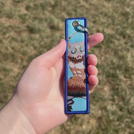 Wild Heart Embroidered Keychain