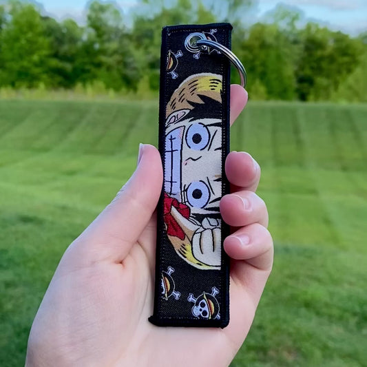 Golden Spirit Embroidered Keychain