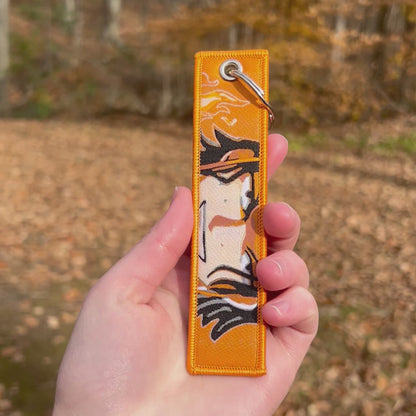 Burning Spirit Embroidered Keychain