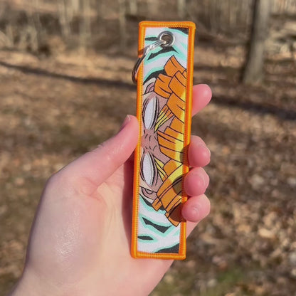 Heart and Lightning Embroidered Keychain Bundle