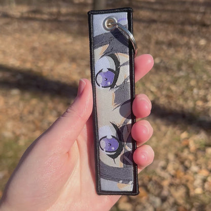 Bunny Suit Icon Embroidered Keychain