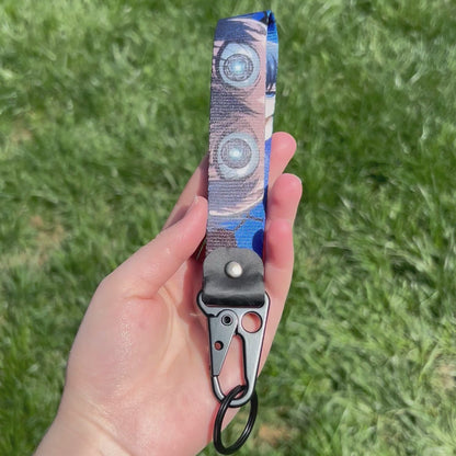 Blue Striker Keychain Strap