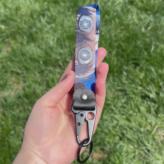 Blue Striker Keychain Strap