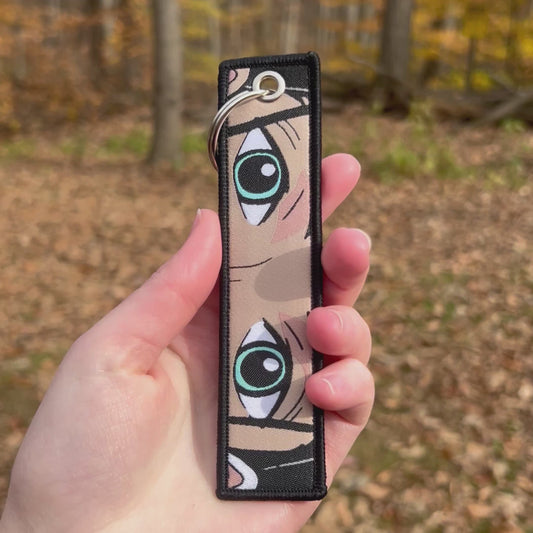 Elegant Archaeologist Embroidered Keychain