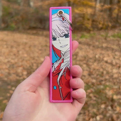 Playful Pilot Embroidered Keychain