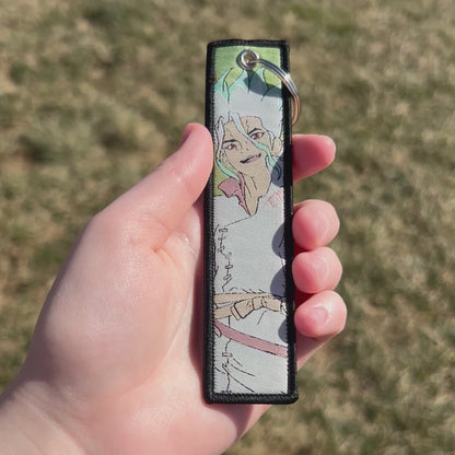 Brilliant Inventor Embroidered Keychain