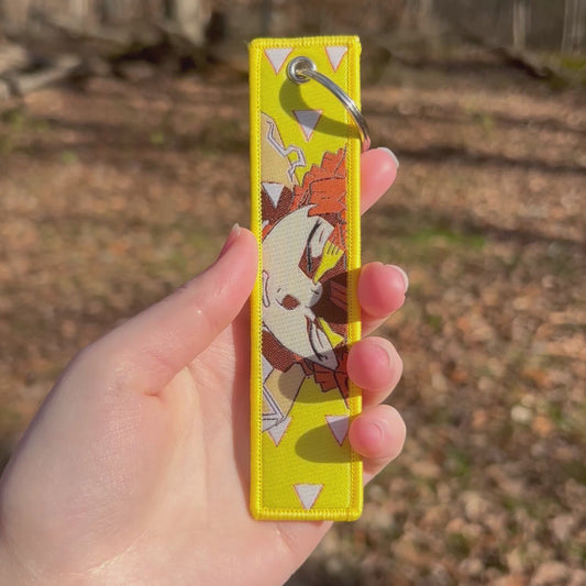 Flash-step Embroidered Keychain