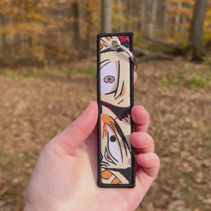 Cursed Power Embroidered Keychain