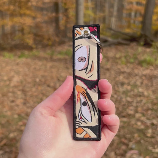 Cursed Power Embroidered Keychain